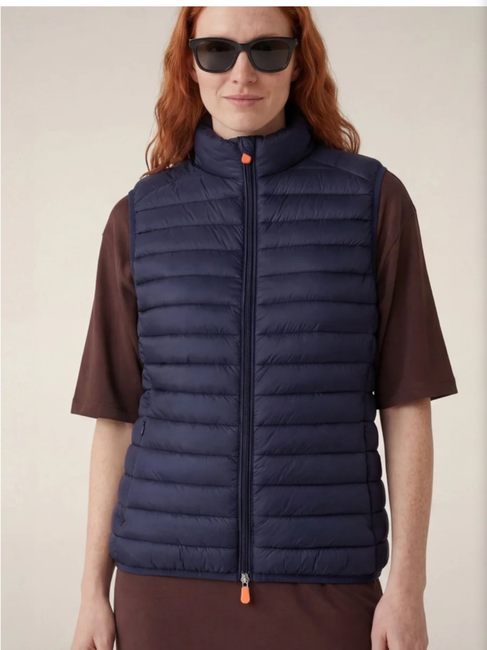 Save the Duck Charlotte Puffer Vest. faux Sherpa lined. Down Alternative. XXL